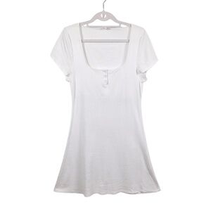 Skin Organic White Cotton Nightdress – Size 2 (Made in Peru)